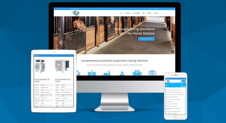 ez-air-website-design-brisbane-qld-onepoint-software-solutions