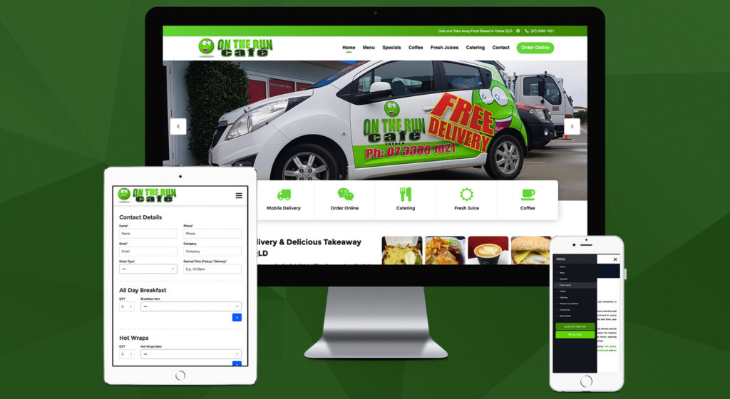 On The Run Cafe Yatala - Website Design QLD, Brisbane WordPress Developers OnePoint Solutions