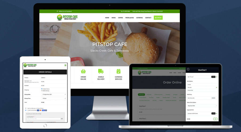 Pitstop Cafe Slacks Creek - Web Design OnePoint
