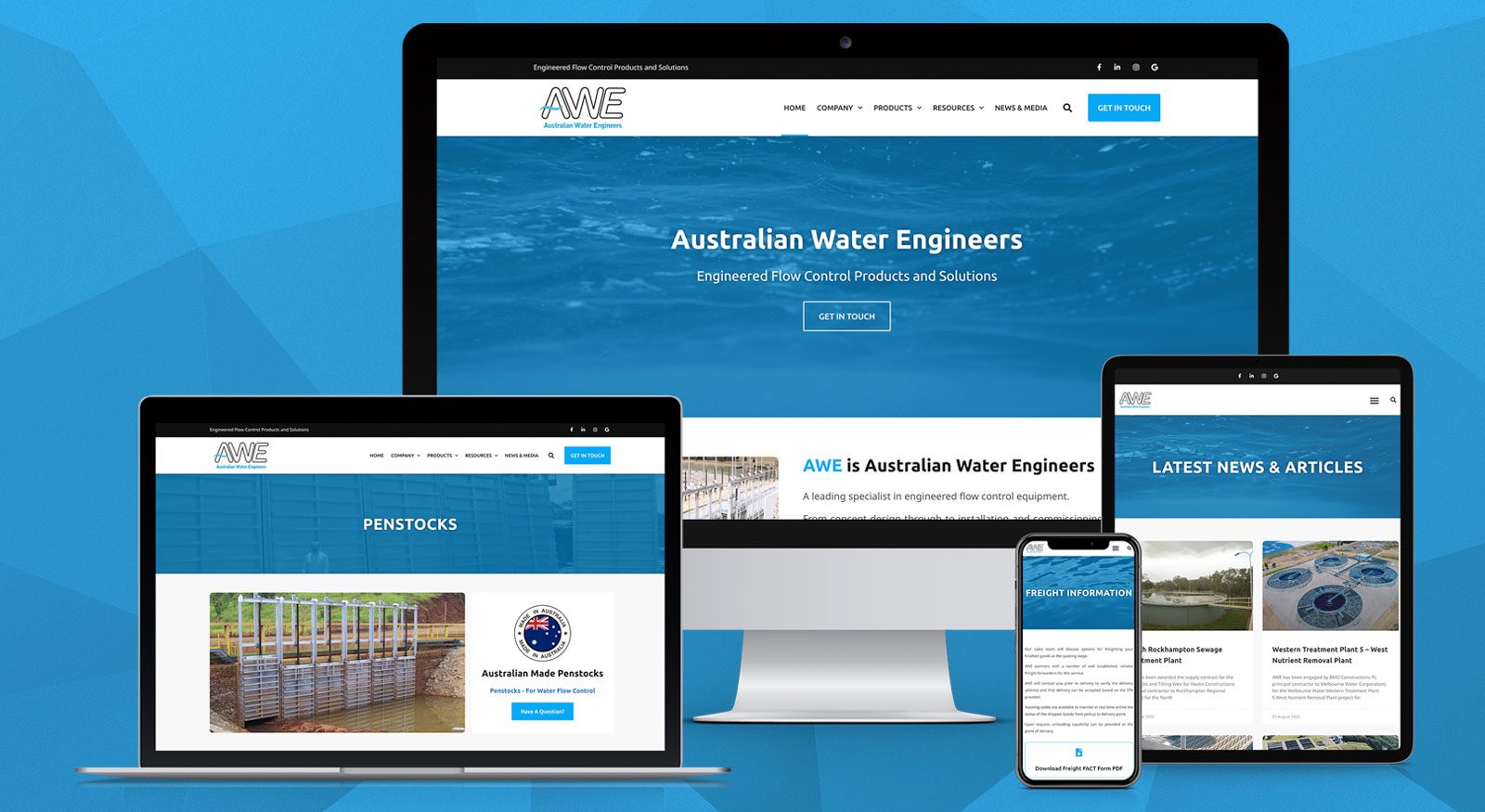 australian-water-engineers-ipswich-website-design-brisbane-qld-onepoint-solutions