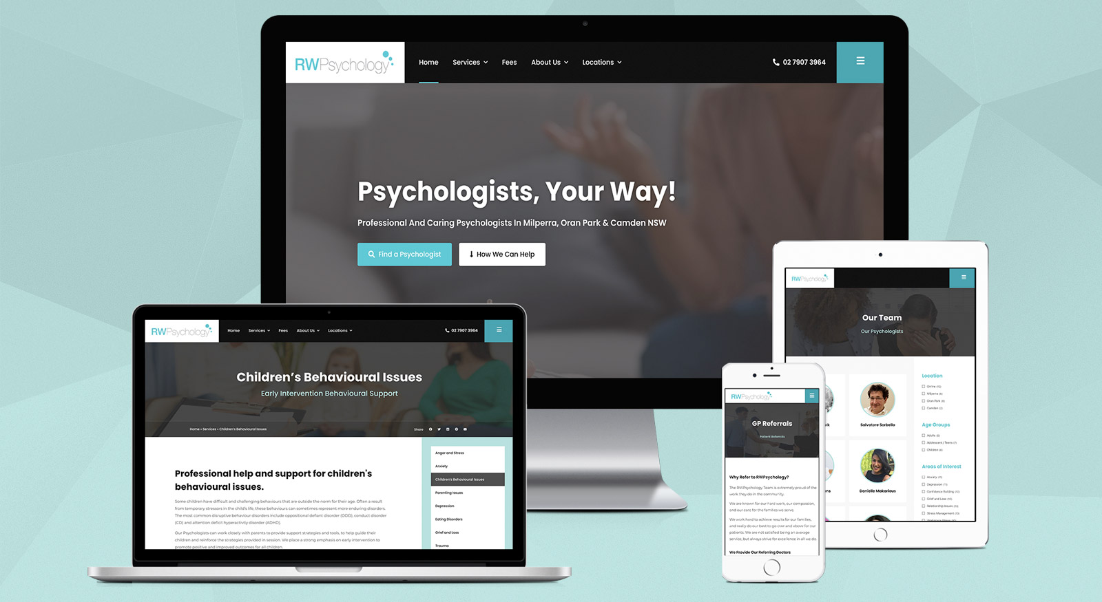 rwpsychology-website-design-australia-onepoint-software-soluitions