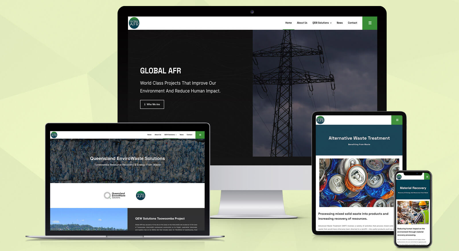 Website Launch: Global AFR - Brisbane Website Design Agency OnePoint Solutions