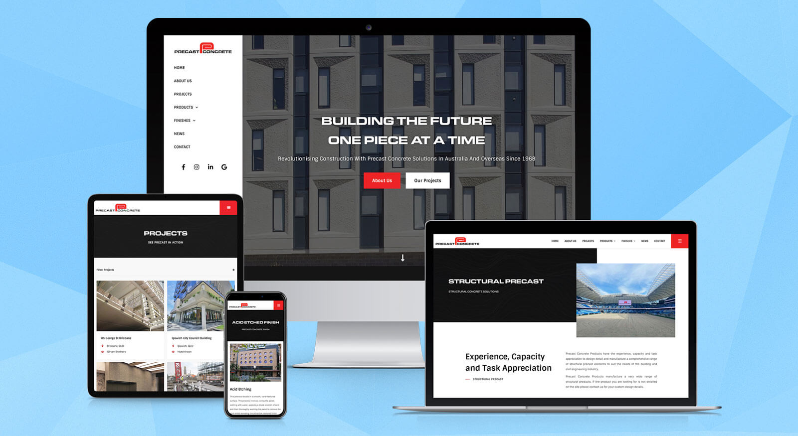 Website Launch: Precast Concrete - Website Design Brisbane, OnePoint Solutions QLD