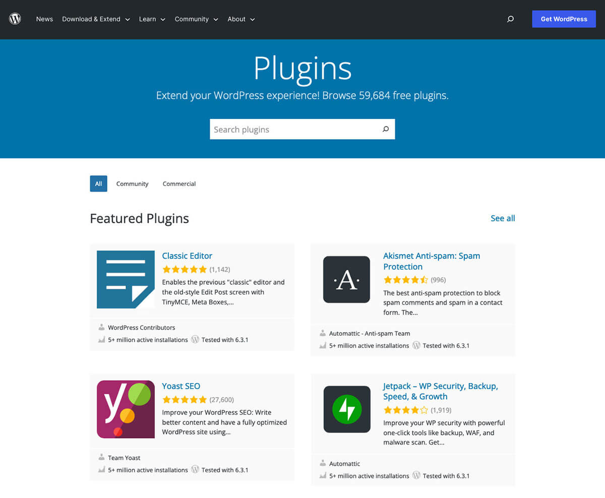 WordPress Plugin Repository