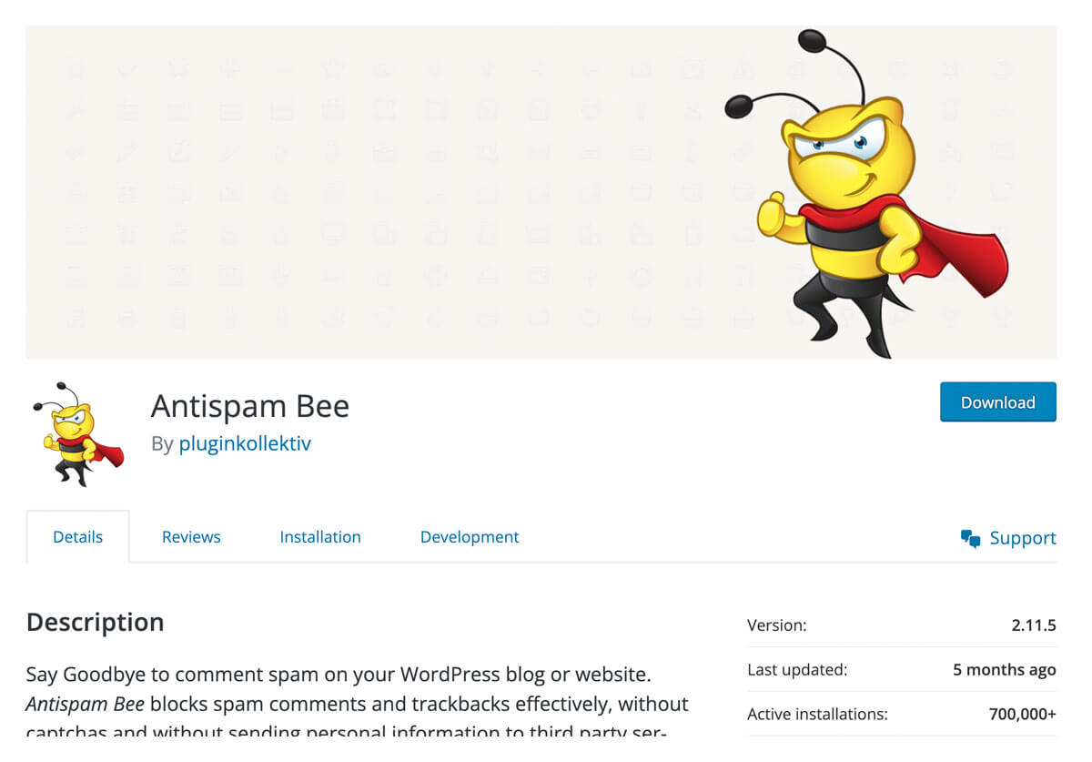 Antispam Bee plugin