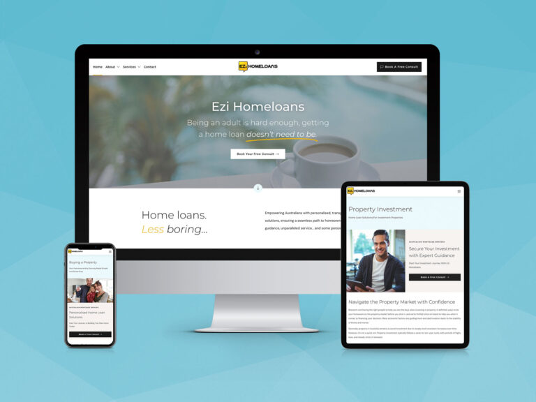 Website Design Brisbane - Ezi Homeloans by OnePoint Solutions