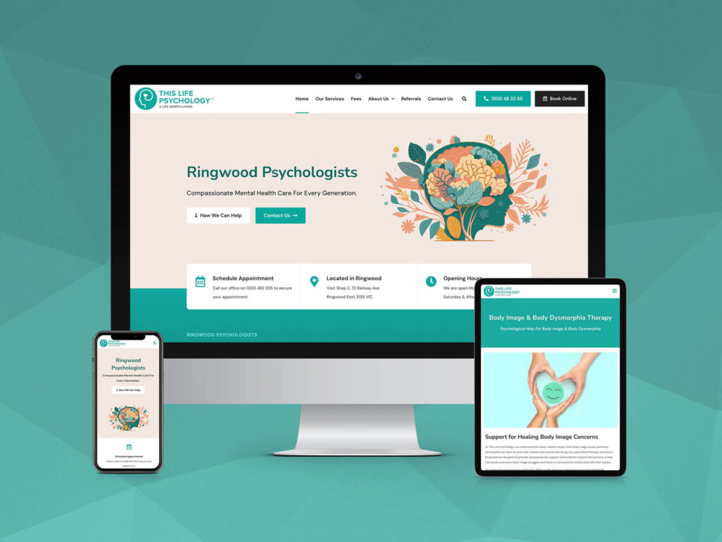 Melbourne Website Design - This Life Psychology Ringwood VIC by OnePoint Solutions