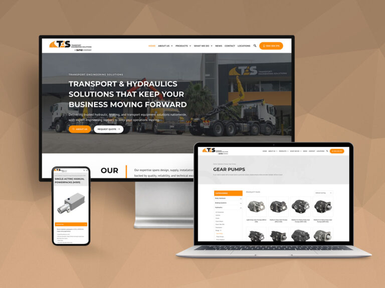 Transport Engineering Solutions Website Design by Brisbane Web Design Agency OnePoint Solutions QLD
